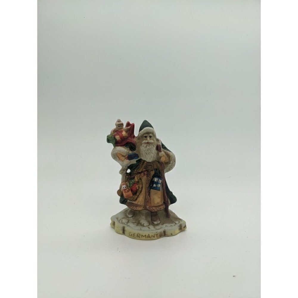 NOS VINTAGE 90s Santa Of The Nations Christmas FIGURINE GERMANY